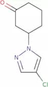 3-(4-Chloro-1H-pyrazol-1-yl)cyclohexan-1-one
