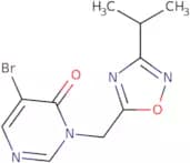 5-Bromo-3-{[3-(propan-2-yl)-1,2,4-oxadiazol-5-yl]methyl}-3,4-dihydropyrimidin-4-one