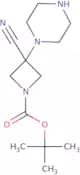 tert-Butyl 3-cyano-3-(piperazin-1-yl)azetidine-1-carboxylate