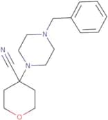 4-(4-Benzylpiperazin-1-yl)oxane-4-carbonitrile