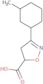 3-(3-Methylcyclohexyl)-4,5-dihydro-1,2-oxazole-5-carboxylic acid