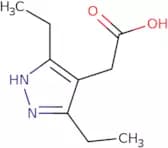 2-(3,5-Diethyl-1H-pyrazol-4-yl)acetic acid