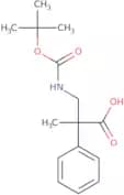 3-([(tert-Butoxy)carbonyl]amino)-2-methyl-2-phenylpropanoic acid