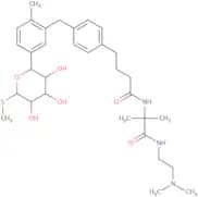 N-(1-((2-(Dimethylamino)ethyl)amino)-2-methyl-1-oxopropan-2-yl)-4-(4-(2-methyl-5-(3,4,5-trihydroxy…