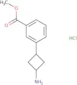 rac-Methyl 3-[(1R,3R)-3-aminocyclobutyl]benzoate hydrochloride