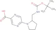 5-[2-({[(tert-Butoxy)carbonyl]amino}methyl)pyrrolidin-1-yl]pyrazine-2-carboxylic acid