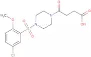 4-[4-(5-Chloro-2-methoxybenzenesulfonyl)piperazin-1-yl]-4-oxobutanoic acid