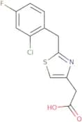 2-{2-[(2-Chloro-4-fluorophenyl)methyl]-1,3-thiazol-4-yl}acetic acid
