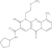 N-Cyclopentyl-6-imino-7-(2-methoxyethyl)-11-methyl-2-oxo-1,7,9-triazatricyclo[8.4.0.03,8]tetradeca…