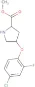 Methyl (2S,4S)-4-(4-chloro-2-fluorophenoxy)-2-pyrrolidinecarboxylate