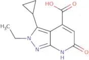 3-Cyclopropyl-2-ethyl-6-oxo-2H,6H,7H-pyrazolo[3,4-b]pyridine-4-carboxylic acid