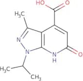 3-Methyl-6-oxo-1-(propan-2-yl)-1H,6H,7H-pyrazolo[3,4-b]pyridine-4-carboxylic acid