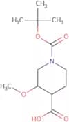 1-[(tert-Butoxy)carbonyl]-3-methoxypiperidine-4-carboxylic acid