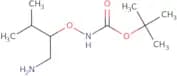 tert-Butyl N-[(1-amino-3-methylbutan-2-yl)oxy]carbamate