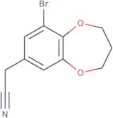 2-(9-Bromo-3,4-dihydro-2H-1,5-benzodioxepin-7-yl)acetonitrile