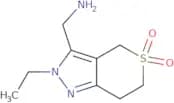 3-(Aminomethyl)-2-ethyl-2,4,6,7-tetrahydrothiopyrano[4,3-c]pyrazole 5,5-dioxide