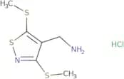 [Bis(methylsulfanyl)-1,2-thiazol-4-yl]methanamine hydrochloride