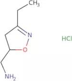 (3-Ethyl-4,5-dihydro-1,2-oxazol-5-yl)methanamine hydrochloride