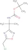 tert-Butyl N-{2-[5-(chloromethyl)-1,2,4-oxadiazol-3-yl]propan-2-yl}carbamate