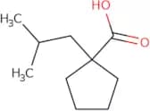 1-(2-Methylpropyl)cyclopentane-1-carboxylic acid