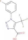 1-(3-Fluorophenyl)-5-(trifluoromethyl)-1H-1,2,3-triazole-4-carboxylic acid