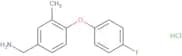 [4-(4-Fluorophenoxy)-3-methylphenyl]methanamine hydrochloride