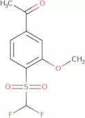 1-(4-Difluoromethanesulfonyl-3-methoxyphenyl)ethan-1-one