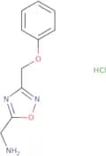 (3-(Phenoxymethyl)-1,2,4-oxadiazol-5-yl)methanamine hydrochloride
