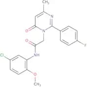 N-(5-Chloro-2-methoxyphenyl)-2-[2-(4-fluorophenyl)-4-methyl-6-oxopyrimidin-1(6H)-yl]acetamide