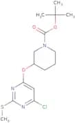 3-(6-Chloro-2-methylsulfanyl-pyrimidin-4-yloxy)-piperidine-1-carboxylic acid tert-butyl ester