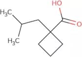 1-(2-Methylpropyl)cyclobutane-1-carboxylic acid