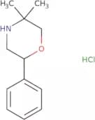 5,5-dimethyl-2-phenylmorpholine hcl