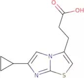 3-{6-Cyclopropylimidazo[2,1-b][1,3]thiazol-3-yl}propanoic acid