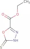 Ethyl 5-sulfanyl-1,3,4-oxadiazole-2-carboxylate