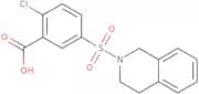 2-Chloro-5-(1,2,3,4-tetrahydroisoquinoline-2-sulfonyl)benzoic acid