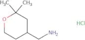 (2,2-dimethyltetrahydro-2h-pyran-4-yl)methanamine hcl