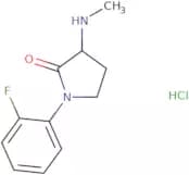 1-(2-Fluorophenyl)-3-(methylamino)pyrrolidin-2-one hydrochloride