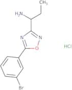 1-[5-(3-Bromophenyl)-1,2,4-oxadiazol-3-yl]propan-1-amine hydrochloride