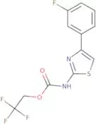 2,2,2-Trifluoroethyl N-[4-(3-fluorophenyl)-1,3-thiazol-2-yl]carbamate