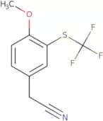 2-{4-Methoxy-3-[(trifluoromethyl)sulfanyl]phenyl}acetonitrile