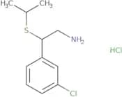 2-(3-Chlorophenyl)-2-(propan-2-ylsulfanyl)ethan-1-amine hydrochloride