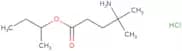 Butan-2-yl 4-amino-4-methylpentanoate hydrochloride