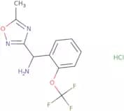 (5-Methyl-1,2,4-oxadiazol-3-yl)[2-(trifluoromethoxy)phenyl]methanamine hydrochloride