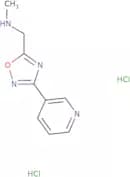 Methyl({[3-(pyridin-3-yl)-1,2,4-oxadiazol-5-yl]methyl})amine dihydrochloride