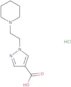 1-[2-(Piperidin-1-yl)ethyl]-1H-pyrazole-4-carboxylic acid hydrochloride