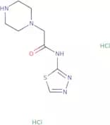 2-(Piperazin-1-yl)-N-(1,3,4-thiadiazol-2-yl)acetamide dihydrochloride
