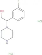 2-(3-Fluorophenyl)-2-(piperazin-1-yl)ethan-1-ol dihydrochloride