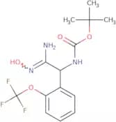 tert-Butyl N-[(N'-hydroxycarbamimidoyl)[2-(trifluoromethoxy)phenyl]methyl]carbamate