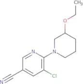 5-Chloro-6-(3-ethoxypiperidin-1-yl)pyridine-3-carbonitrile