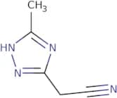 2-(3-methyl-1H-1,2,4-triazol-5-yl)acetonitrile